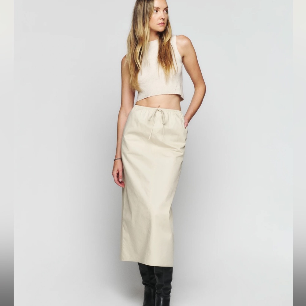 NWT REFORMATION MIDI SKIRT